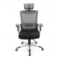 Кресло АКЛАС Прима PL HR ANF Серый (Черный/Серый)